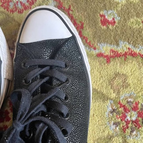 Converse Pebbled Leather Sneakers - Picture 4 of 5